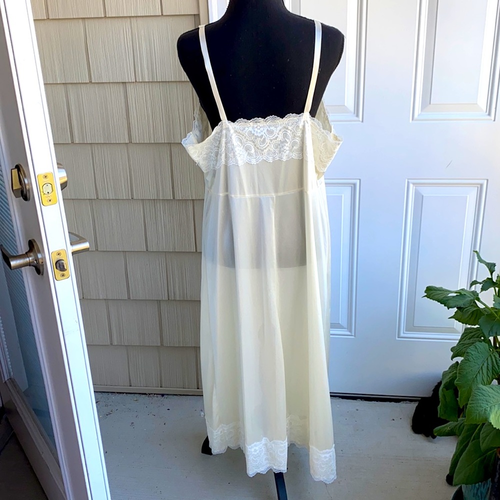 Vintage 80’s Velrose Slip Chemise lace - Picture 3 of 5